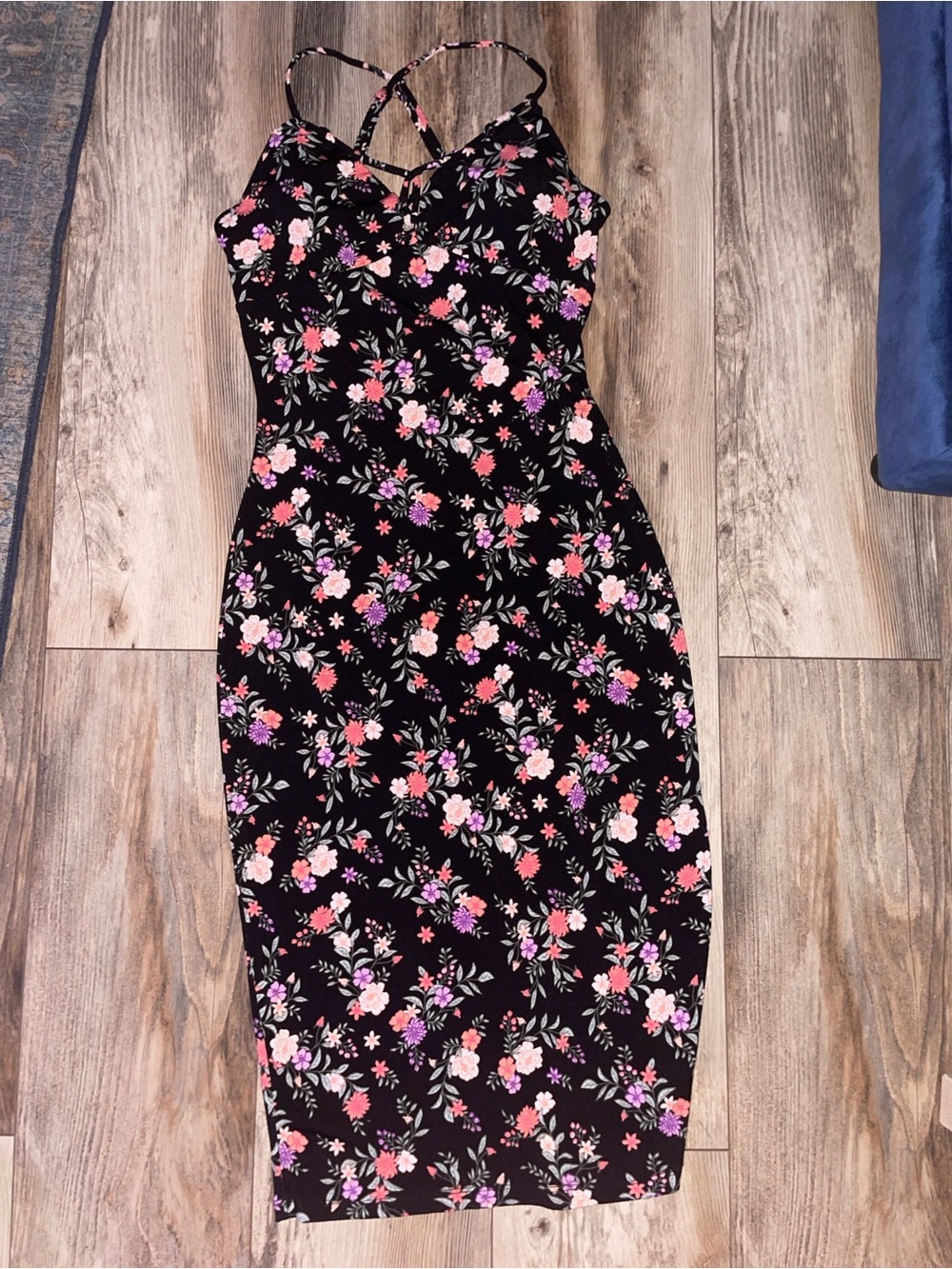 Bodycon Midi Dress floral